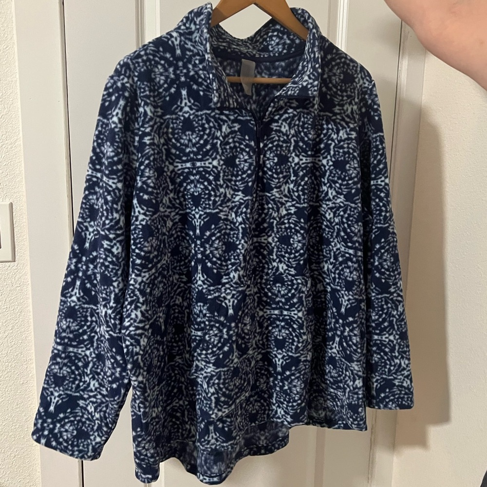 Quarter-Zip Fleece Pullover – Size 1X